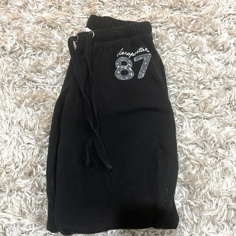 Aeropostale 87 black sweatpants